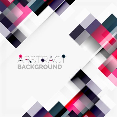 Soyut engeller şablon tasarım arka plan, beyaz, basit geometrik şekiller düz çizgiler ve dikdörtgenler