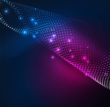 Vektör dalga parçacıklar arka plan