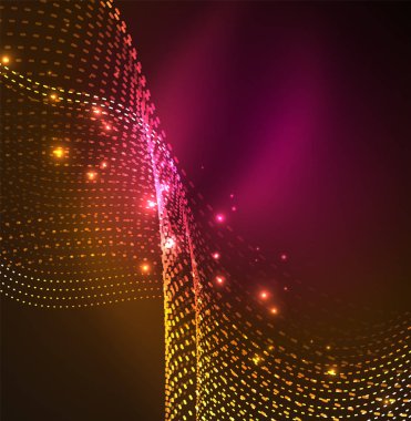 Vektör dalga parçacıklar arka plan