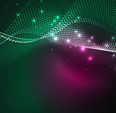 Vektör dalga parçacıklar arka plan