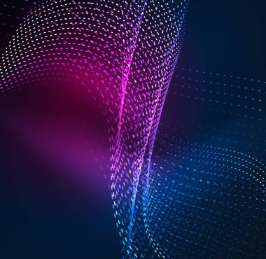 Vektör dalga parçacıklar arka plan