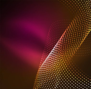 Vektör dalga parçacıklar arka plan