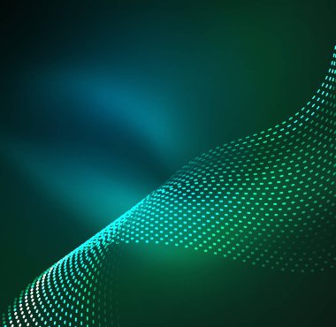 Vektör dalga parçacıklar arka plan