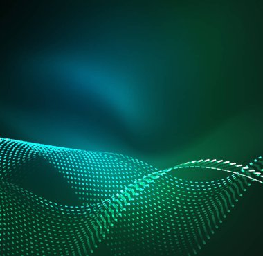 Vektör dalga parçacıklar arka plan