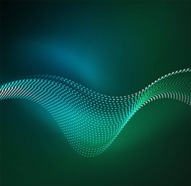 Vektör dalga parçacıklar arka plan