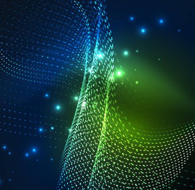 Vektör dalga parçacıklar arka plan