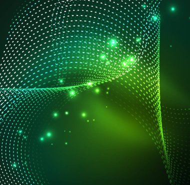 Vektör dalga parçacıklar arka plan