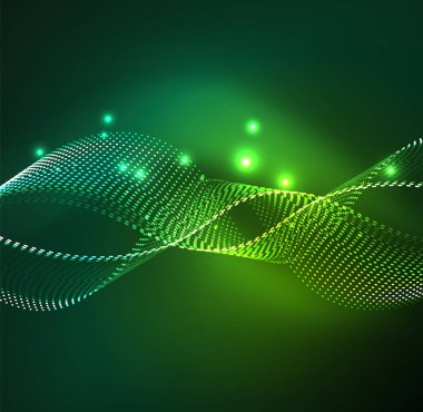 Vektör dalga parçacıklar arka plan