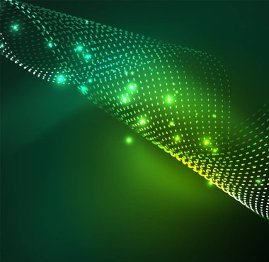 Vektör dalga parçacıklar arka plan