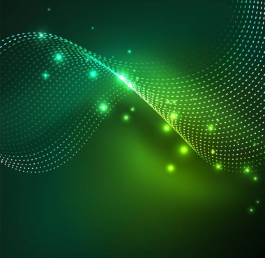 Vektör dalga parçacıklar arka plan