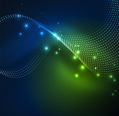 Vektör dalga parçacıklar arka plan