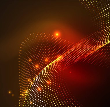 Vektör dalga parçacıklar arka plan