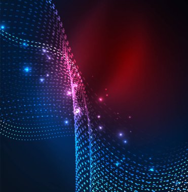 Vektör dalga parçacıklar arka plan