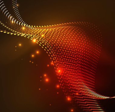 Vektör dalga parçacıklar arka plan