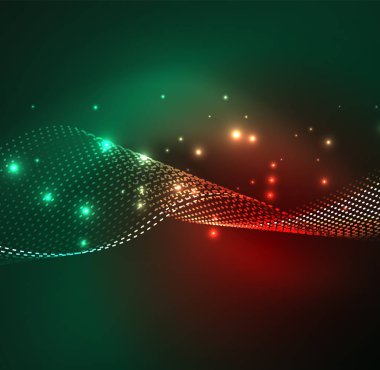 Vektör dalga parçacıklar arka plan