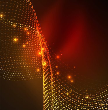 Vektör dalga parçacıklar arka plan