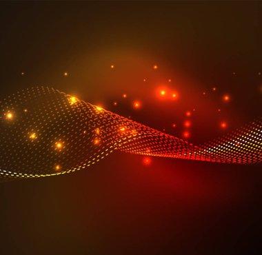 Vektör dalga parçacıklar arka plan