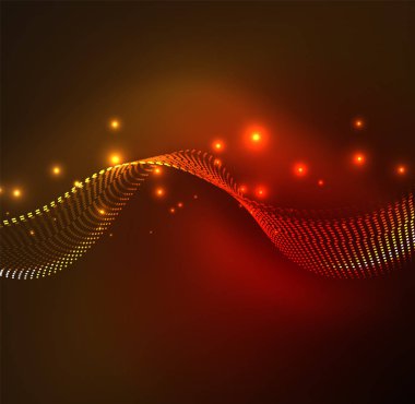 Vektör dalga parçacıklar arka plan