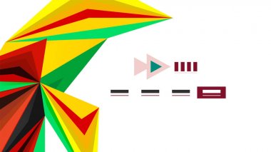 Modern üçgen sunu şablonu