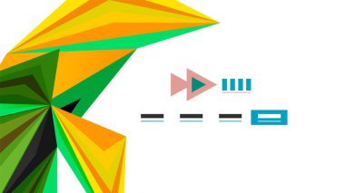 Modern üçgen sunu şablonu