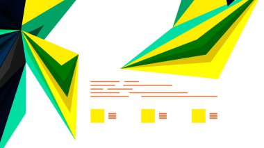 Modern üçgen sunu şablonu