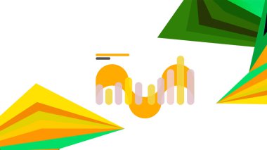 Modern üçgen sunu şablonu