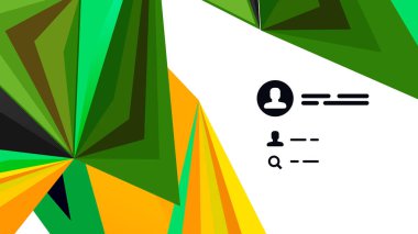 Modern üçgen sunu şablonu