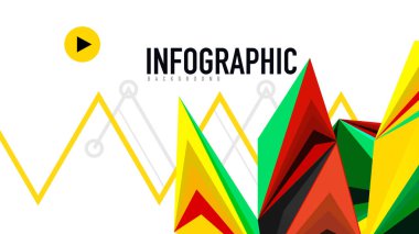 Modern üçgen sunu şablonu