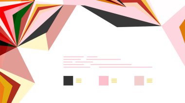 Modern üçgen sunu şablonu