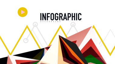 Modern üçgen sunu şablonu