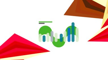 Modern üçgen sunu şablonu