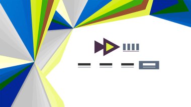 Modern üçgen sunu şablonu