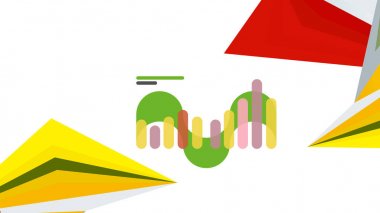 Modern üçgen sunu şablonu