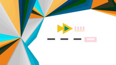 Modern üçgen sunu şablonu