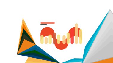 Modern üçgen sunu şablonu