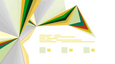 Modern üçgen sunu şablonu