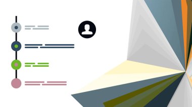 Modern üçgen sunu şablonu