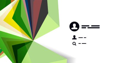 Modern üçgen sunu şablonu