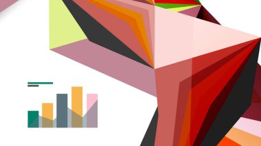 Modern üçgen sunu şablonu