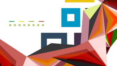 Modern üçgen sunu şablonu