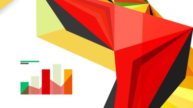 Modern üçgen sunu şablonu