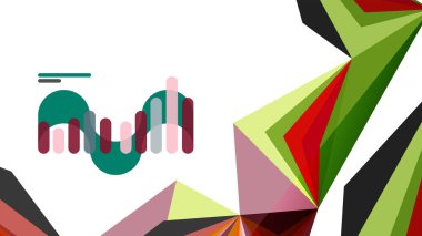 Modern üçgen sunu şablonu