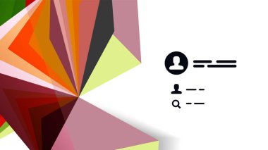 Modern üçgen sunu şablonu