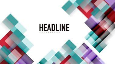 İş tanıtımı geometrik şablonu