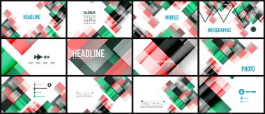 İş tanıtımı geometrik şablonu