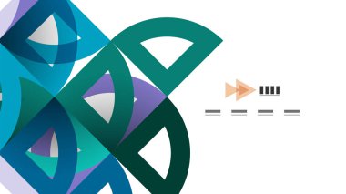 İş tanıtımı geometrik şablonu