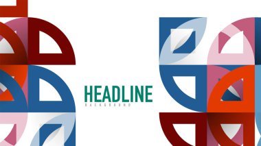 İş tanıtımı geometrik şablonu