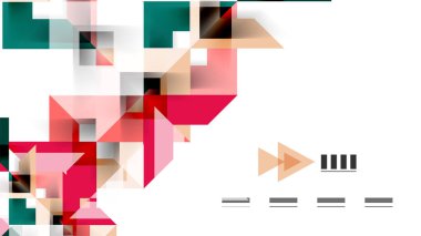 İş tanıtımı geometrik şablonu