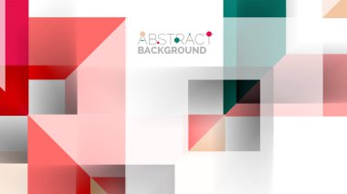 İş tanıtımı geometrik şablonu