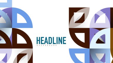 İş tanıtımı geometrik şablonu